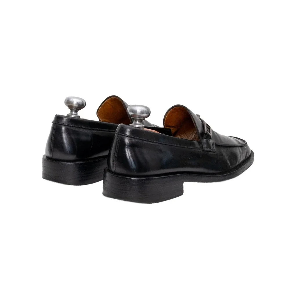 Vintage Gucci Horsebit Loafers Mens US 9 UK 8 EU 42 Black Leather Bit Loafers 8D